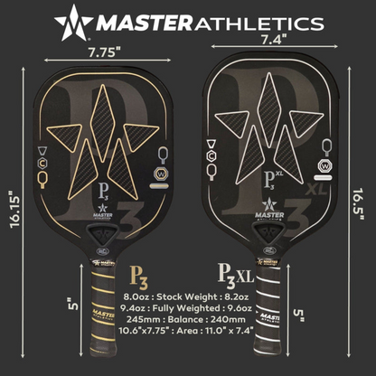 Master Athletics Pickleball Paddle P3XL & Tuning Kit