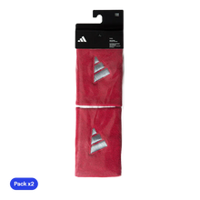 Wristband Adidas Largas Rojas Logo Grande