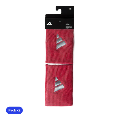 Wristband Adidas Largas Rojas Logo Grande