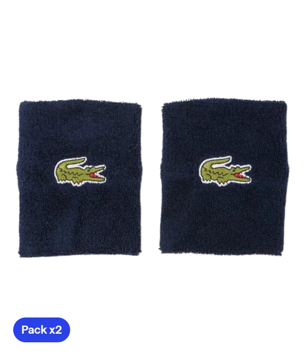Wristband Lacoste Azul Marino (Pack x2)