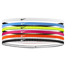Youth Flex Classic Slim Training Headbands 6 Pack Volt and Vivid Pink