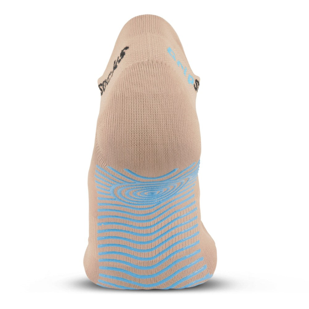 Athletic Socks with Grips - Ankle Sock - Beige