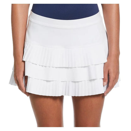 Womens Solid Ruffled Tiered Tennis Skort Bright White-Apparel-Penguin-O1BFE020-118F24-3-Tennis Express