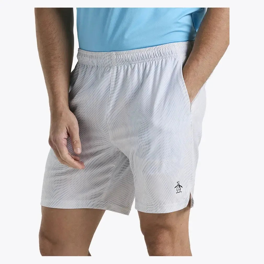 Men's Performance 7 Inch Tennis Short Bright White-Apparel-Penguin-O1BSF007-118U25-3-Tennis Express