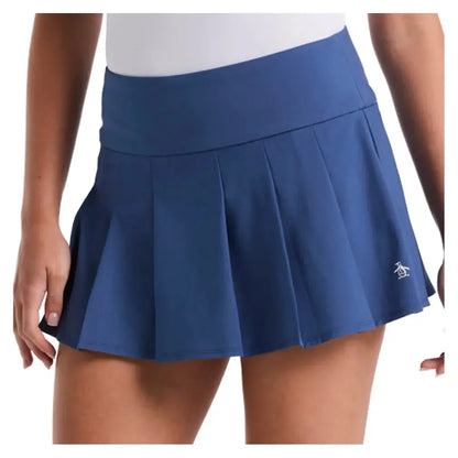 Women's 13 Inch Pleated Tennis Skort True Navy-Apparel-Penguin-O1BSF011-416F25-Tennis Express