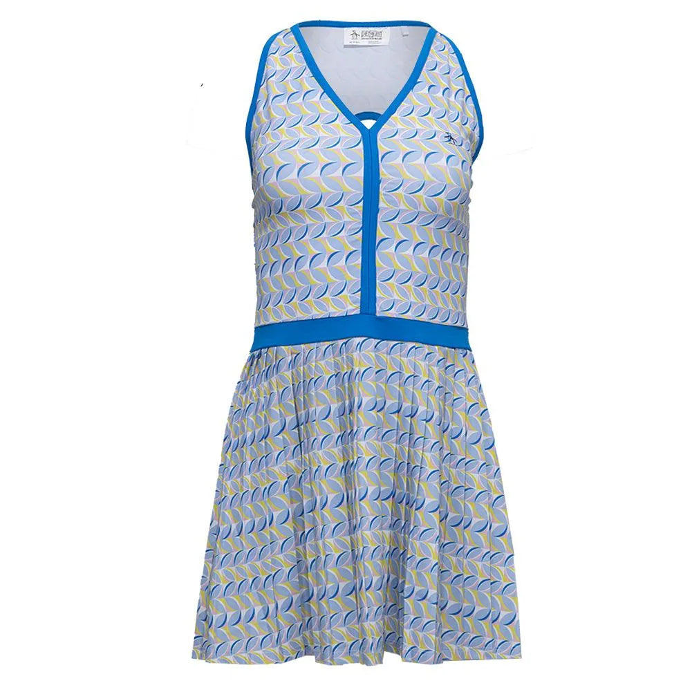 Women's Cut Out Tennis Dress with Pleats Bright White-Apparel-Penguin-O1DSF030-118S25-Tennis Express