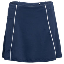 Women's Essentials Colorblock Flounce 15 Inch Tennis Skort Black Iris-Apparel-Penguin-O1KBSF19-417S25-Tennis Express
