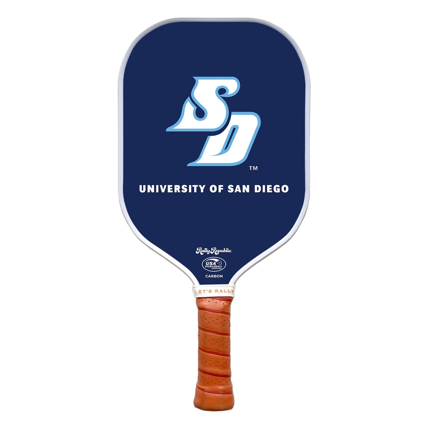 Rally Republic Pickleball San Diego Toreros Founders Blue SD Mark Pickleball Paddle
