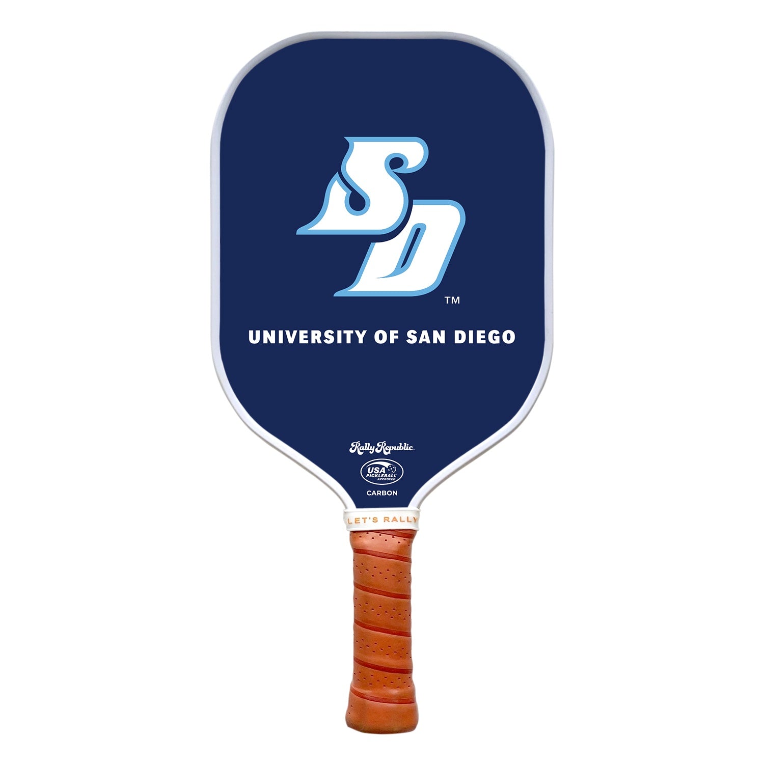 Rally Republic Pickleball San Diego Toreros Founders Blue SD Mark Pickleball Paddle
