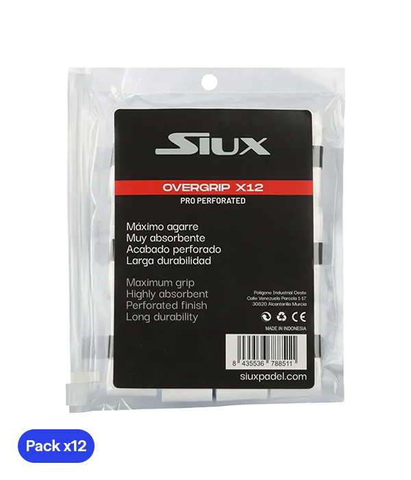 Overgrip Siux Pro perforado White (Pack x12)