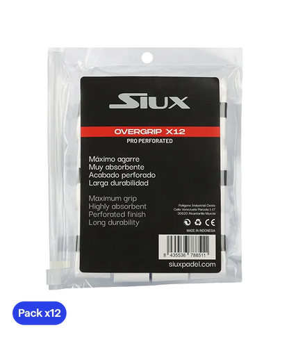 Overgrip Siux Pro perforado White (Pack x12)