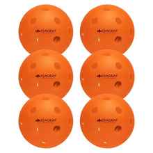 6 Pack Indoor Pickleball Balls Orange