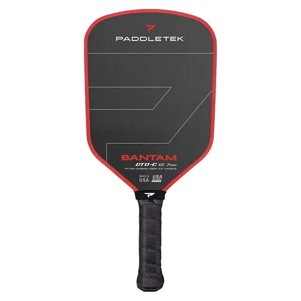 Bantam GTO-C 12.7mm Pickleball Paddle-Racquets-Paddletek-PBGTOR2S-Red-Tennis Express