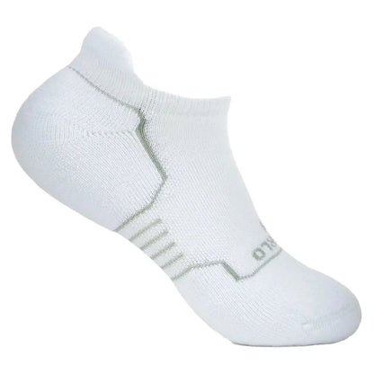 Light Cushion No Show Tab Pickleball Socks White