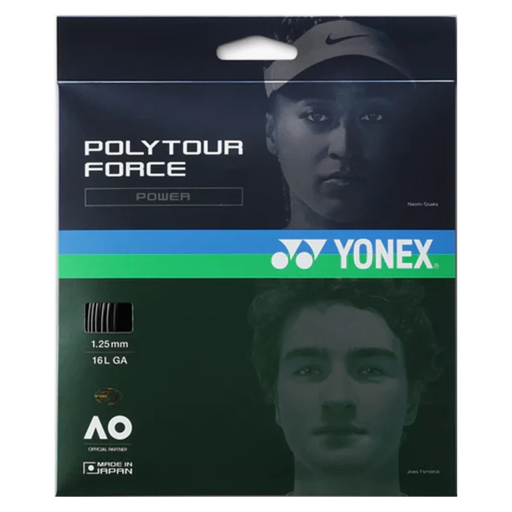 Polytour Force Tennis String Reel Black-Strings-Yonex-PTGFO-BKR-x-Tennis Express