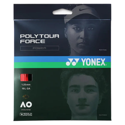 Polytour Force Tennis String Bright Red
