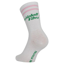 Pickleball Vibes Socks Pink and Green