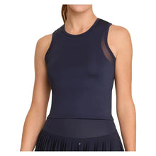 Women's Yana Cropped Pickleball Tank with Bra-Apparel-Spin-It-PX3224-B-N-Tennis Express