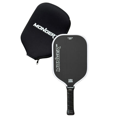 PickleballMonger Pickleball Carbon Power Pro Gen 2 Pickleball Paddle | White