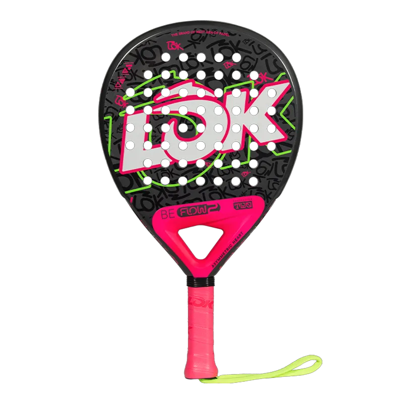 LOK Be Flow Gen 2 Pink/Green 2026 Padel Racket