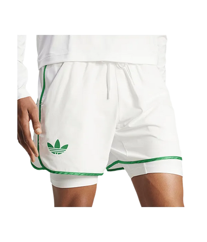 Pantalón Corto Adidas Climacool White Logo Verde 2025