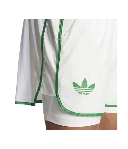 Pantalón Corto Adidas Climacool White Logo Verde 2025