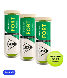 Balls  Dunlop Fort All Court (x4) (Pack x3)