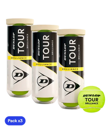 Balls  Dunlop Tour Brilliance Tenis (Pack x3)