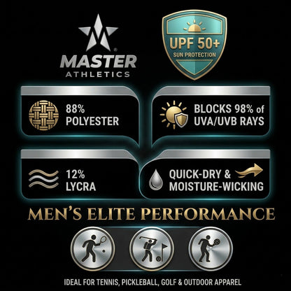 Master Athletics Men's Elite Performance Stretch Crew - UPF 50+