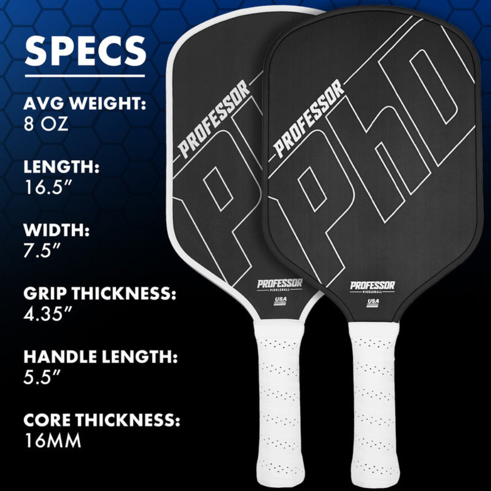 Professor Pickleball PhD 16mm Pickleball Paddle