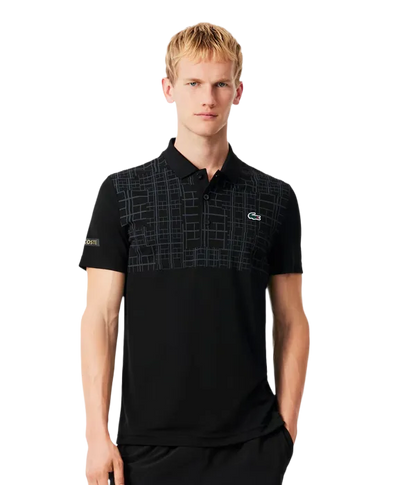 Polo Lacoste Novak Djokovic Negro 2025