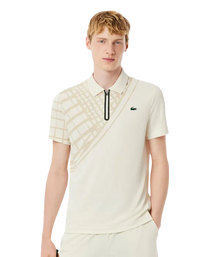 Polo Lacoste Ultra Dry White Roto 2025