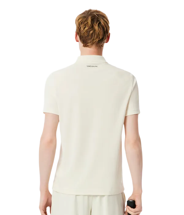 Polo Lacoste Ultra Dry White Roto 2025