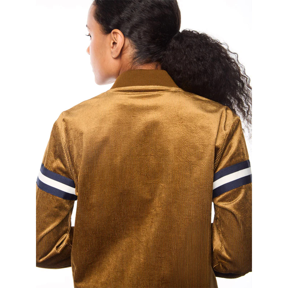 Sergio Tacchini Women's Cordurato Track Jacket |  Bronze Brown