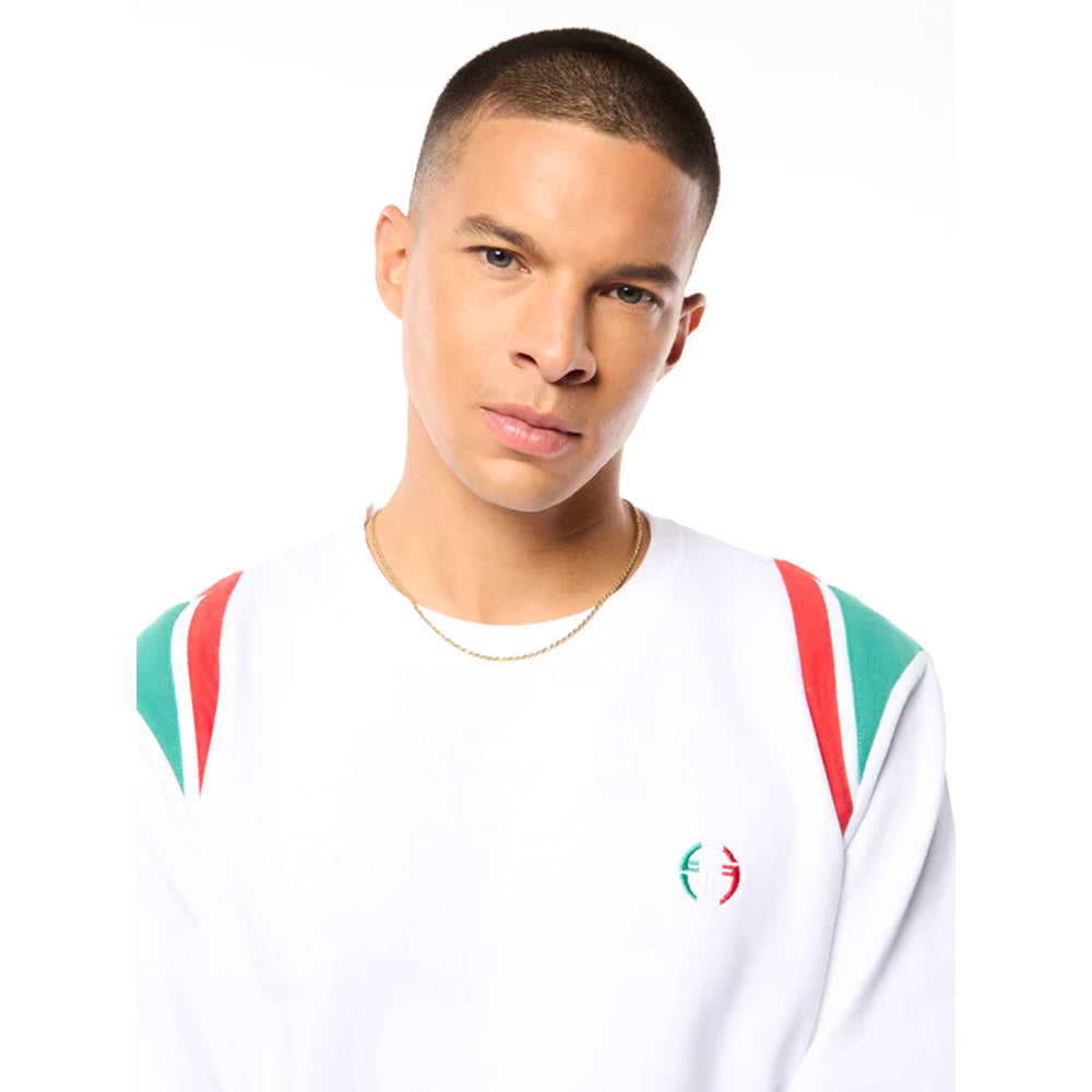Sergio Tacchini Eredita Crewneck | Brilliant White