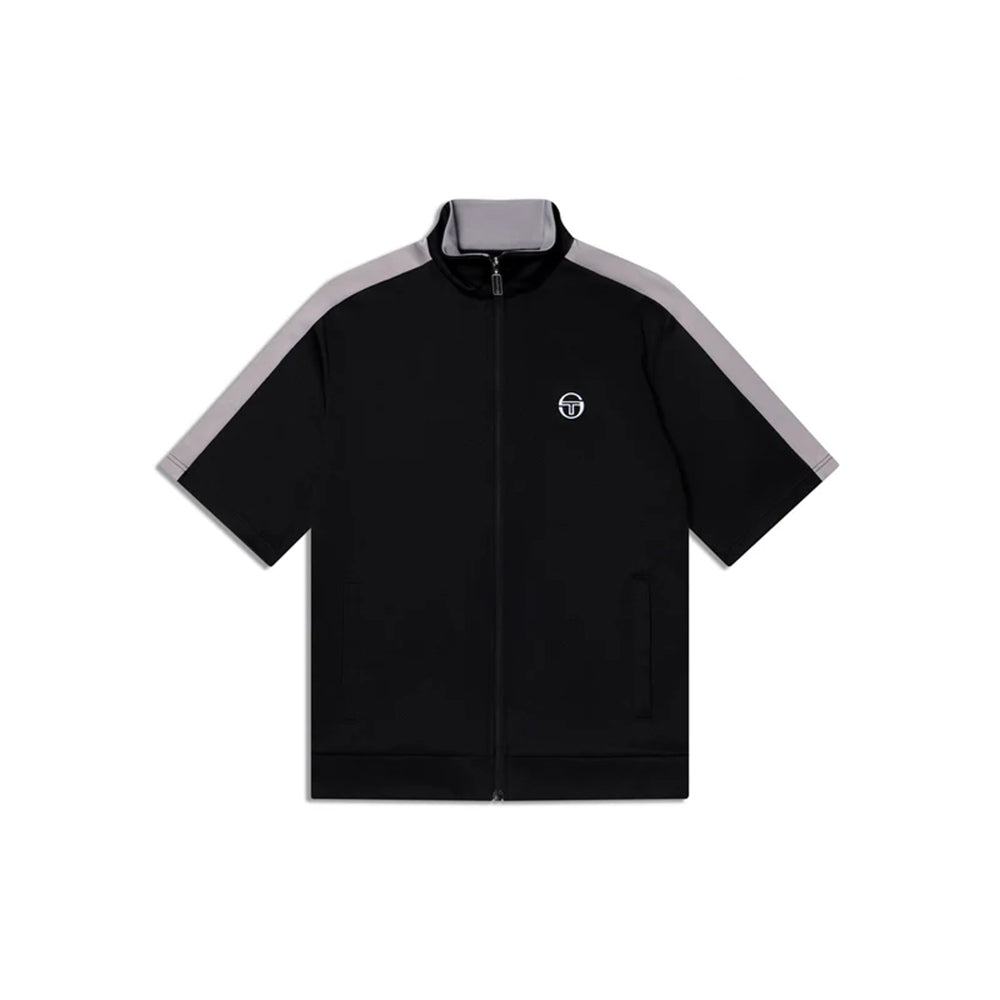 Sergio Tacchini Viscotti Short Sleeve Track Jacket | Black Beauty
