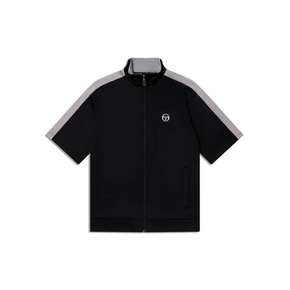 Sergio Tacchini Viscotti Short Sleeve Track Jacket | Black Beauty
