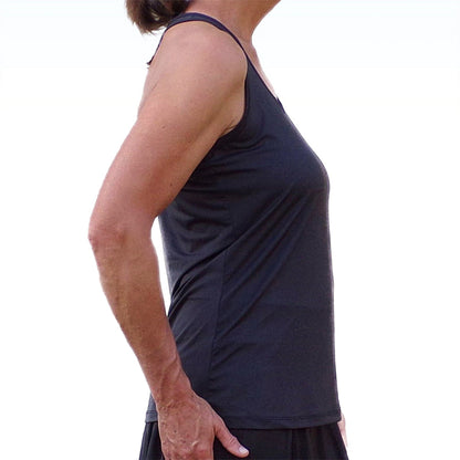 Picckleball Bella Racerback Tank Black