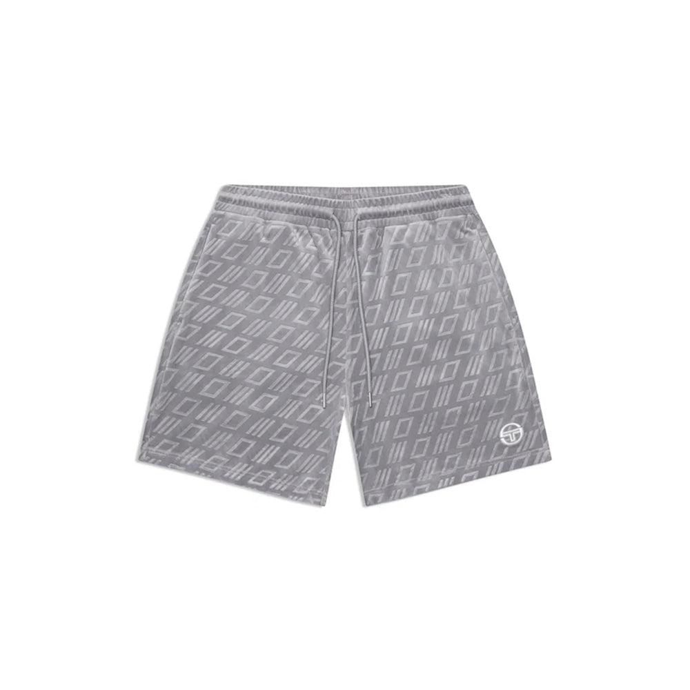Sergio Tacchini Bandiera Debossed Velour Short | Sleet