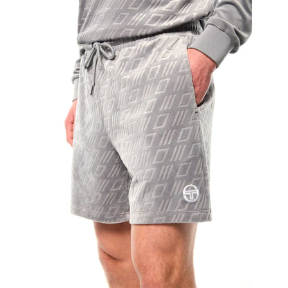 Sergio Tacchini Bandiera Debossed Velour Short | Sleet
