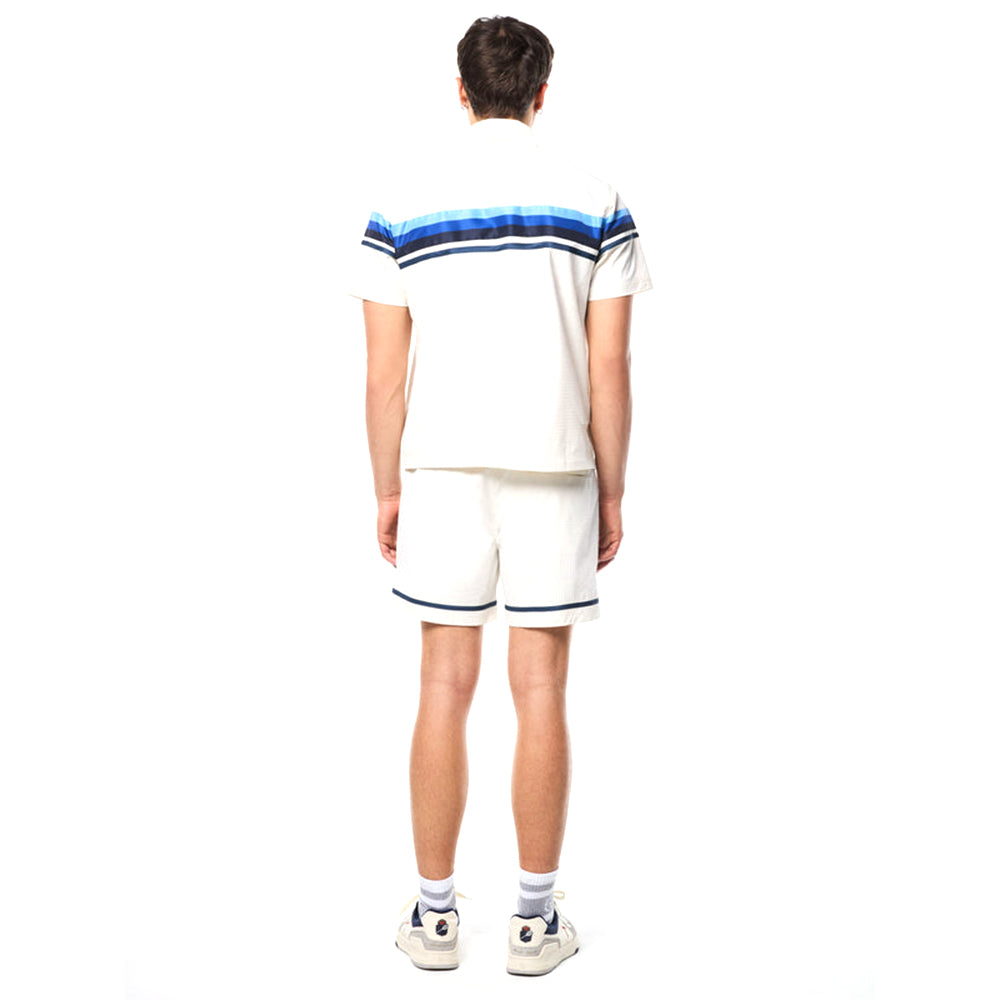 Sergio Tacchini Striscia Short Sleeve Track Jacket | Gardenia