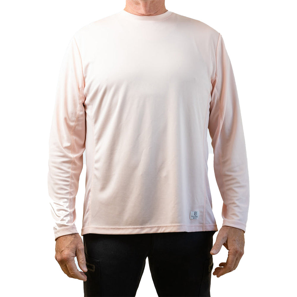 Picckleball Bella Men's Gossamer Pink Long Sleeve Tee