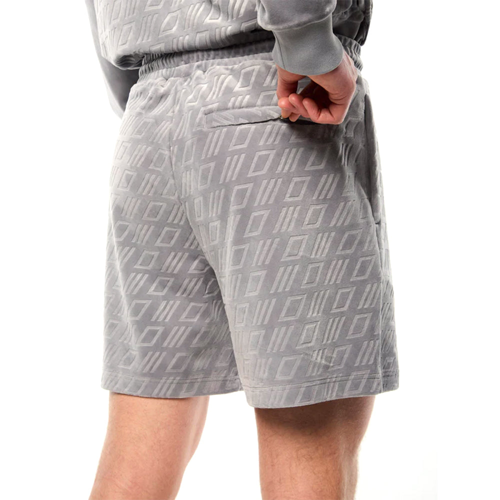 Sergio Tacchini Bandiera Debossed Velour Short | Sleet