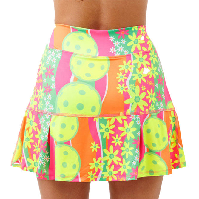 Picckleball Bella Drop Pleat Skort Daisy