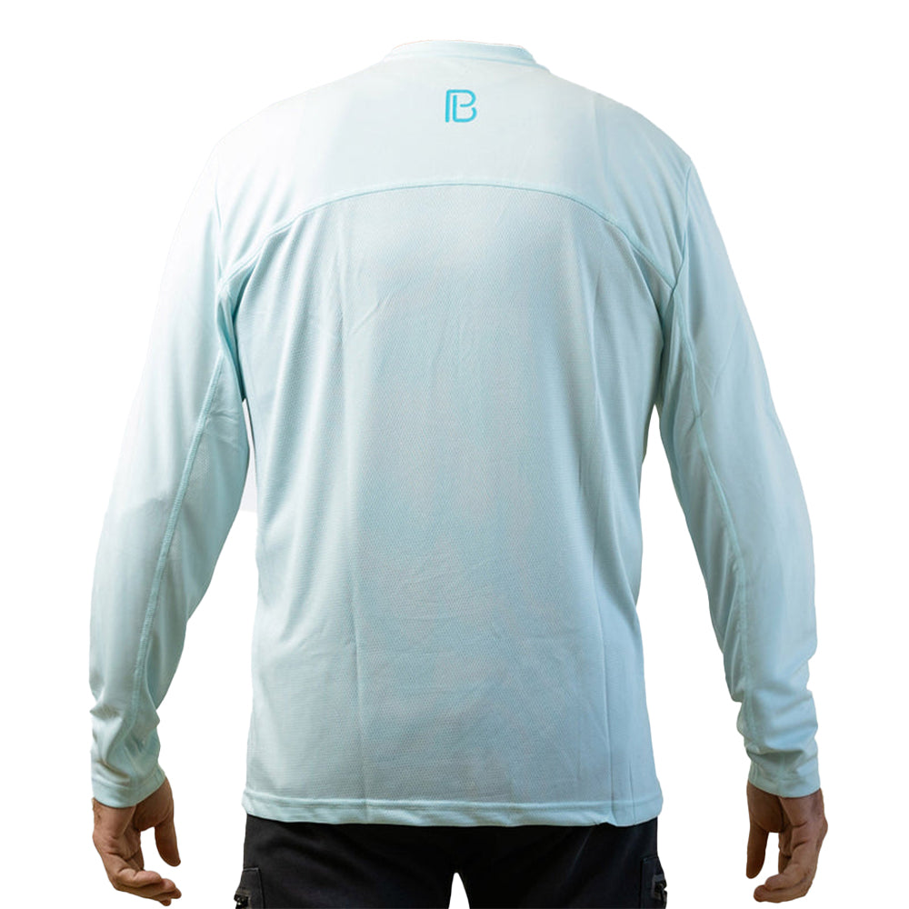 Picckleball Bella Men's Aqua Long Sleeve Tee