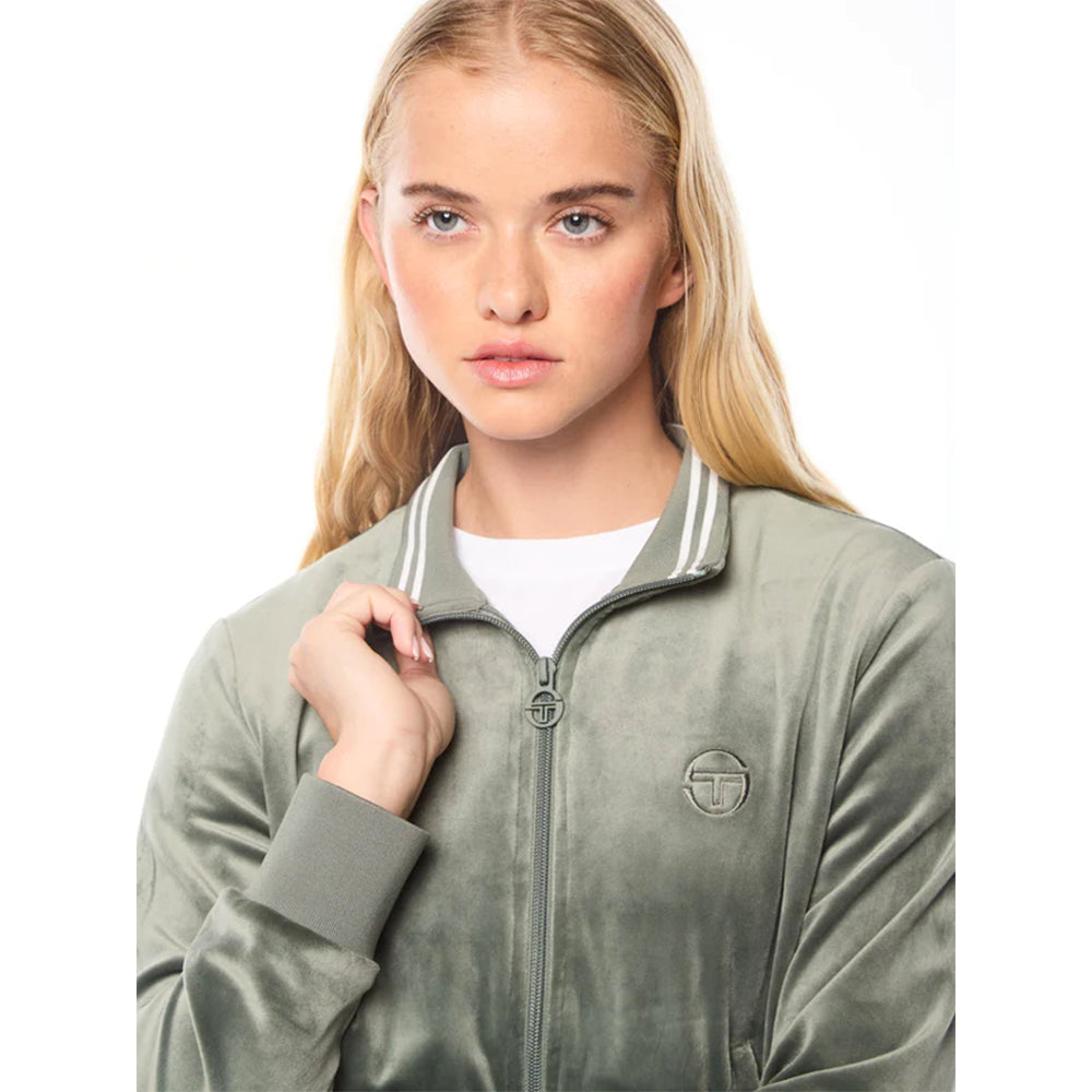 Sergio Tacchini Nuvola Velour Track Jacket | Agave Green