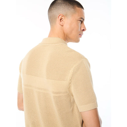 Sergio Tacchini Sabino Knit Polo | Mojave Desert