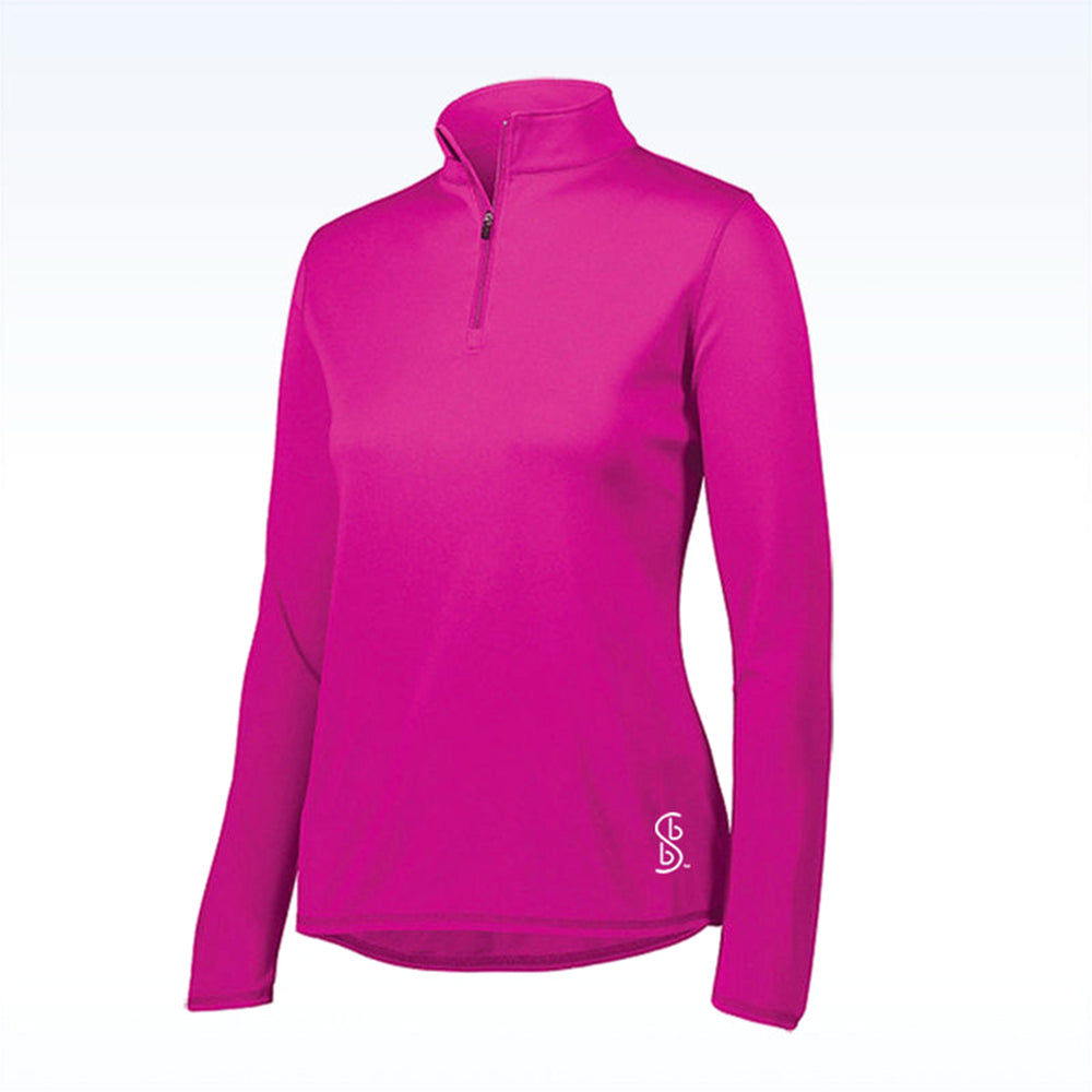 Picckleball Bella 1/4 Zip Long Sleeve Pink