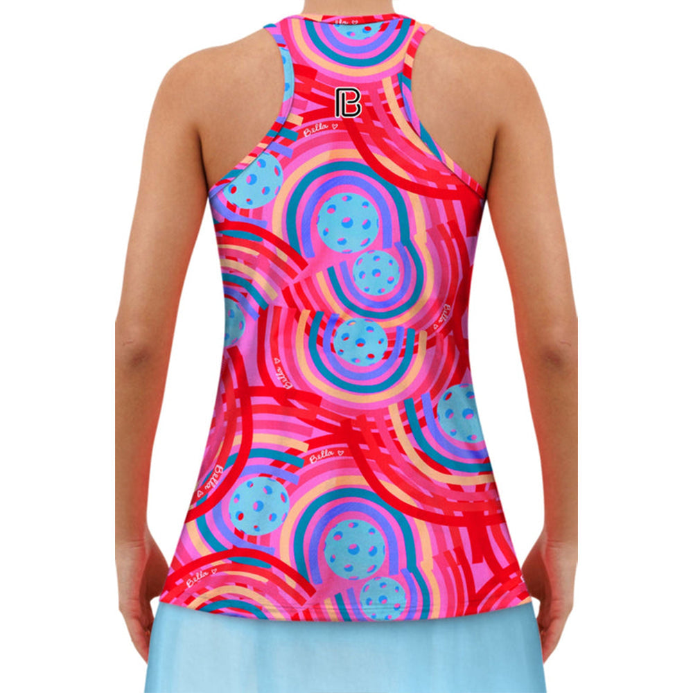 Picckleball Bella Racerback Tank Circle