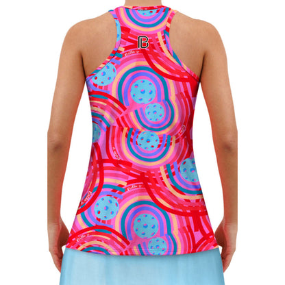 Picckleball Bella Racerback Tank Circle